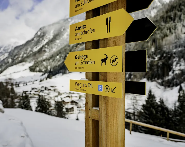 Winter im Steinbockzentrum